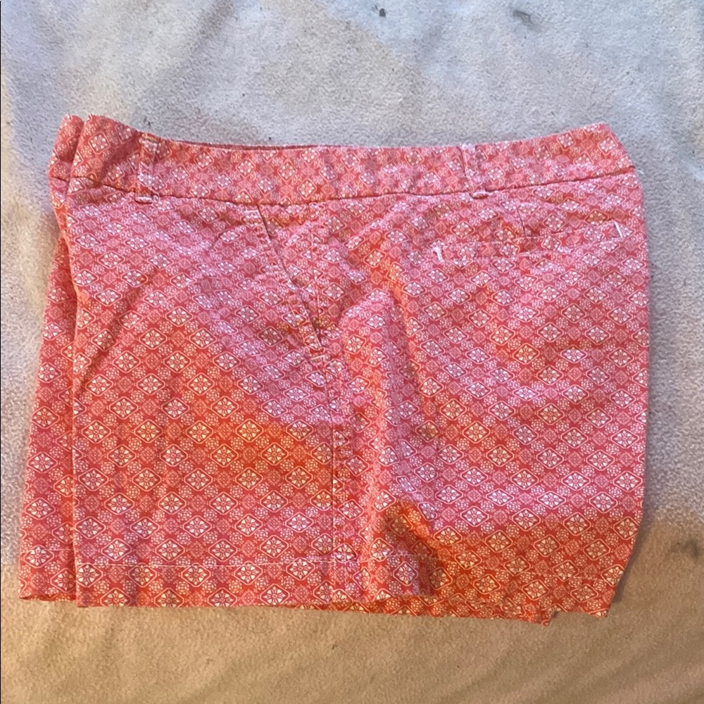 3/$15.  Women's Orange Patterned Shorts
